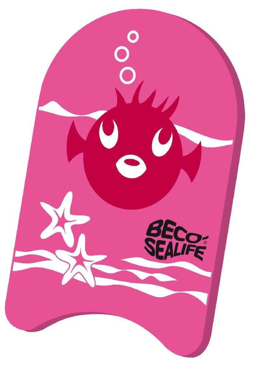 Beco Sealife Kickboard 34 x 21 cm, pink, Print Pinky