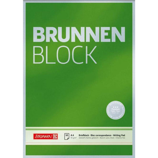 BRUNNEN Briefblock A4 90g unliniert Premium