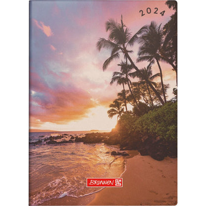 BRUNNEN Taschenkalender Sunset 2024 10x14cm 2S/1W