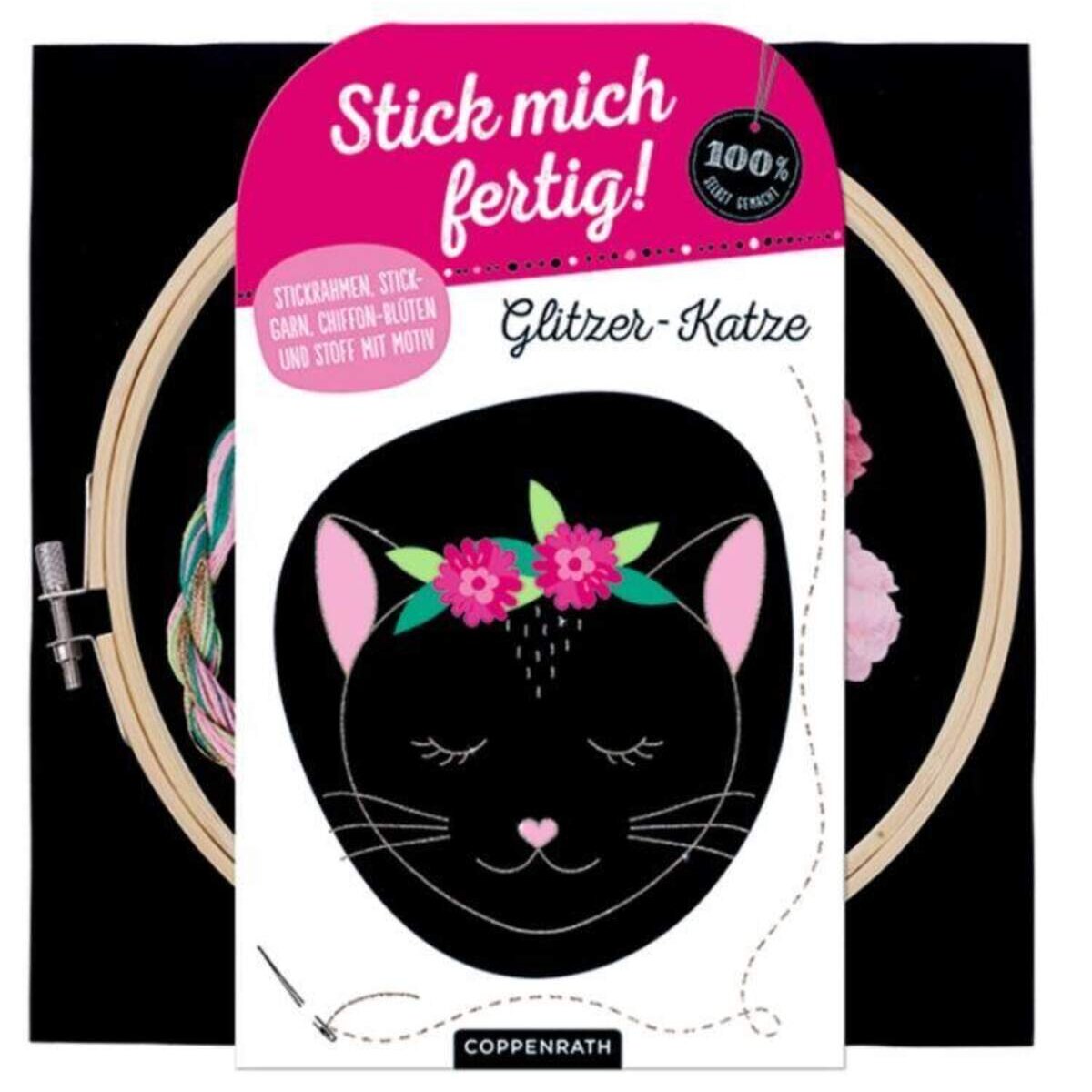 Coppenrath Verlag Stick mich fertig! Glitzer-Katze (100% selbst gem.)