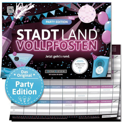 Denkriesen Stadt Land Vollpfosten - Party Edition "Jetzt geht's Rund"