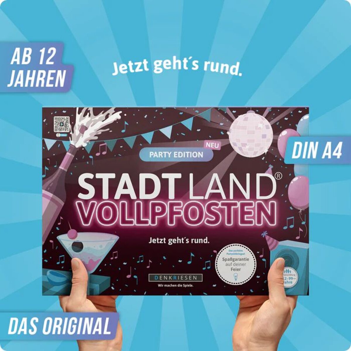 Denkriesen Stadt Land Vollpfosten - Party Edition "Jetzt geht's Rund"