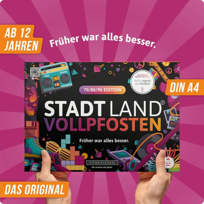 Denkriesen Stadt Land Vollpfosten - 70/80/90 Edition "Früher war alles besser"