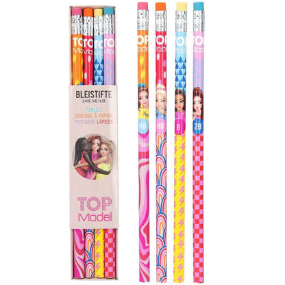 Depesche TOPMODEL Bleistift 4er Set, 1 Set, 2-fach sortiert