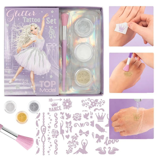 Depesche TOPModel Glitzer Tattoo Set BALLET