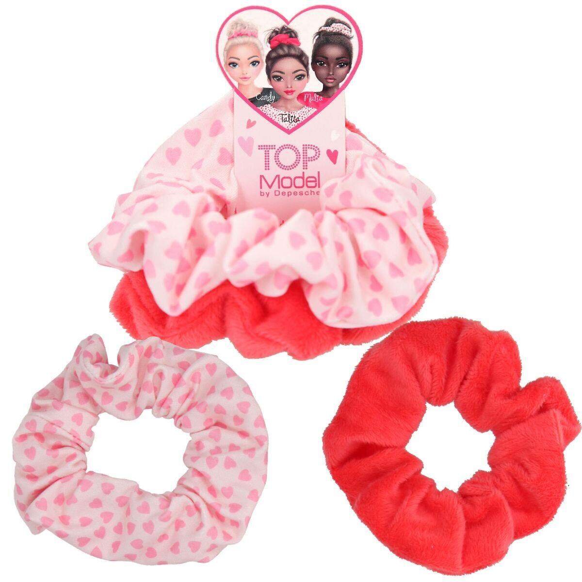 Depesche TOPModel Scrunchies BEAUTY GIRL, 1 Packung, 4-fach sortiert