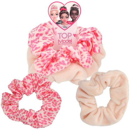 Depesche TOPModel Scrunchies BEAUTY GIRL, 1 Packung, 4-fach sortiert