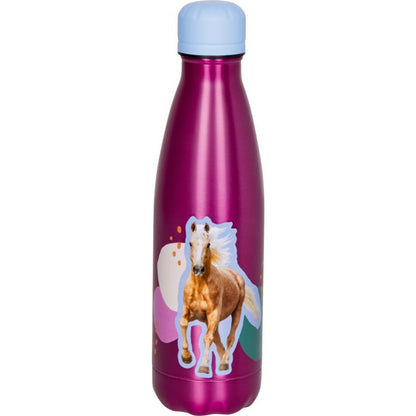 Die Spiegelburg Isolierflasche (ca. 0,5 l) - I LOVE HORSES (fuchsia)