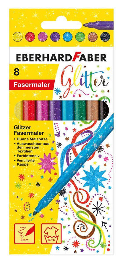 Eberhard Faber Glittermarker im Kartonetui, 8er