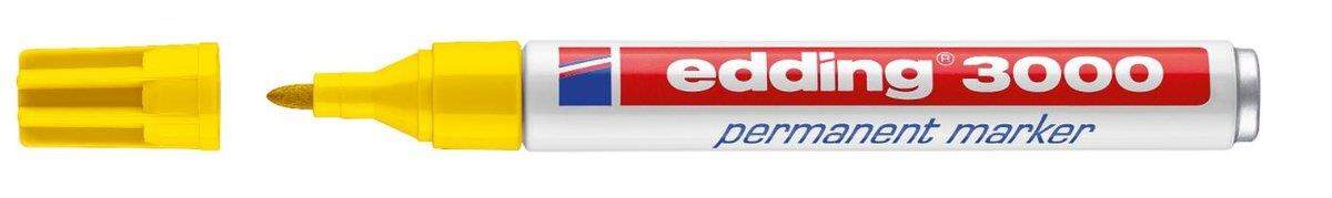 edding 3000 Permanentmarker, 1.5-3mm, gelb