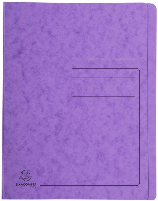 Exacompta Schnellhefter Colorspan bedruckt, 24 x 32 cm, für DIN A4, bis zu 350 Blatt, violett
