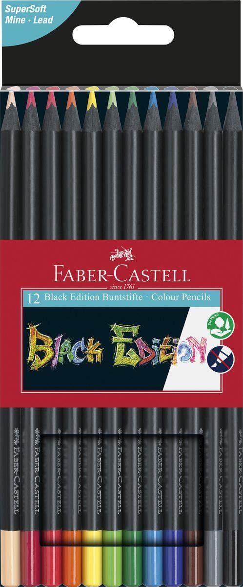 Faber-Castell Black Edition Bunstift, 12er Kartonetui