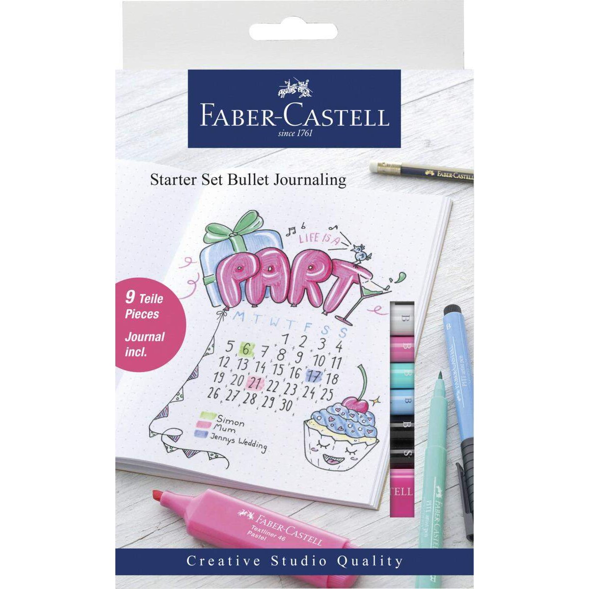 Faber-Castell Starter Set Bullet Journaling, 9 teilig