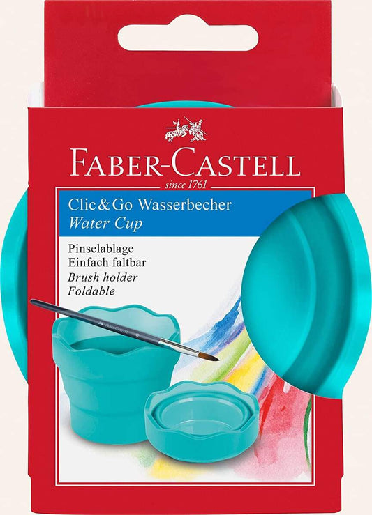 Faber-Castell Wasserbecher CLIC & GO, türkis