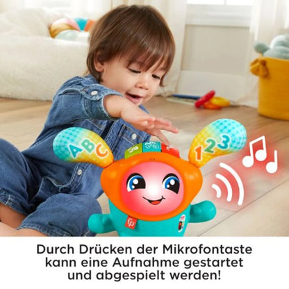 Fisher-Price DJ Hüpfi, Lernspielzeug mit Musik für Babys, deutsche Ausgabe