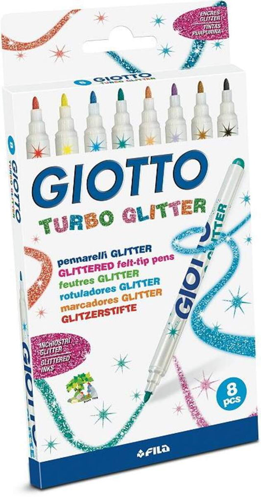 Giotto Fasermaler Turbo Glitter 8 Stück