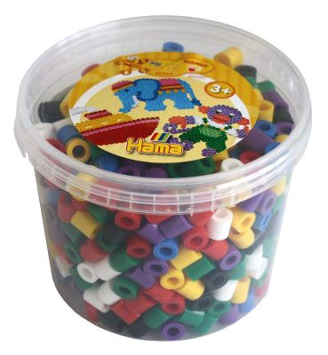 Hama Bügelperlen Maxi Volltonmix, 600 Stück