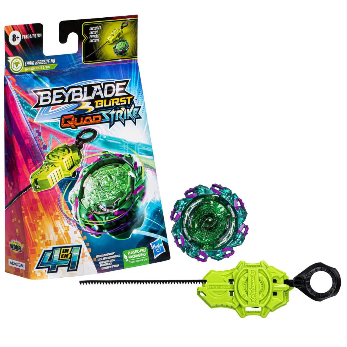 Hasbro Beyblade Burst QuadStrike Starter Pack, 1 Stück, 4-fach sortiert