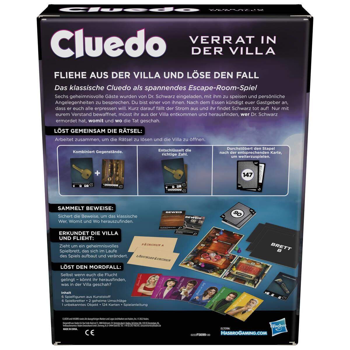 Hasbro Cluedo Verrat in der Villa