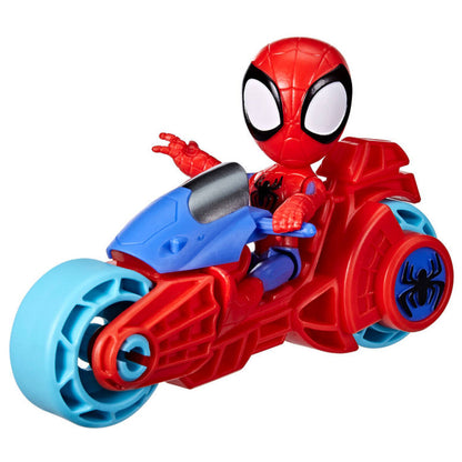 Hasbro Marvel Spidey and His Amazing Friends Motorrad, 1 Stück, 3-fach sortiert