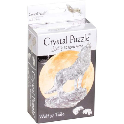 HCM Kinzel Crystal Puzzle - Wolf Schwarz, 37 Teile