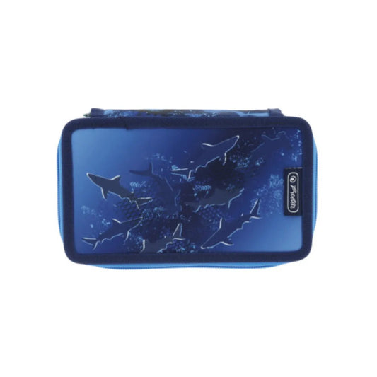 Herlitz Doppel Etui Deep Sea, 23-teilig