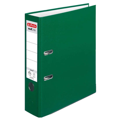 Herlitz Ordner PP A4 8cm FSC-Mix maXfile protect grün