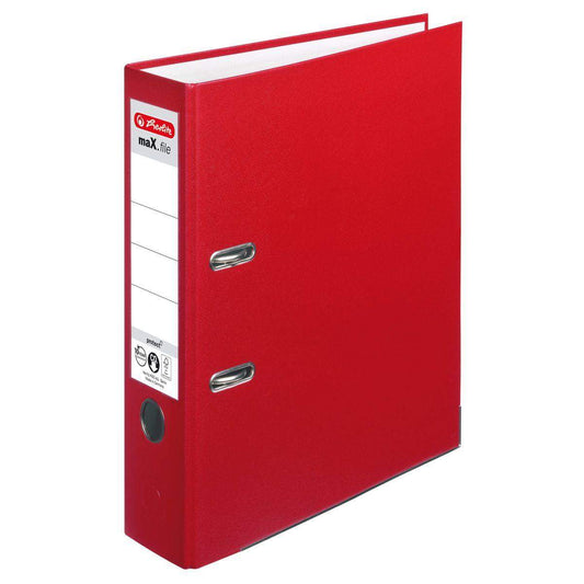 Herlitz Ordner PP A4 8cm FSC-Mix maXfile protect rot