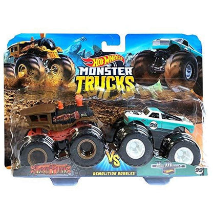 Mattel Hot Wheels Monster Trucks Die-Cast 2er-Pack 1:64, sortiert