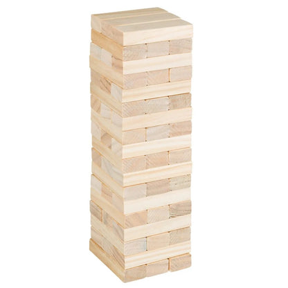 Idena 40087 Wackelturm aus Holz, 26 x 8 x 8 cm