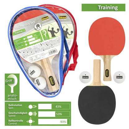 Idena 40203 Tischtennis-Set, 1 Set, 2-fach sortiert