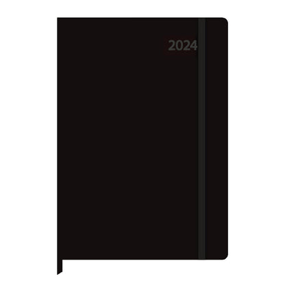 Idena Agenda A5 2024 schwarz FSC-Mix