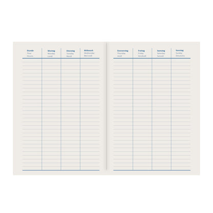 Idena Agenda A5 2024 schwarz FSC-Mix