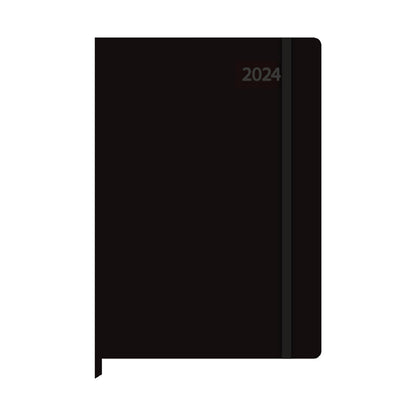 Idena Agenda A6 2024  schwarz FSC-Mix