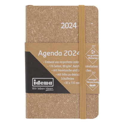 Idena Agenda Mini 2024   flexi braun FSC-Mix