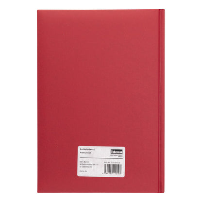 Idena Buchkalender 2024   A5 Premium rot FSC-Mix