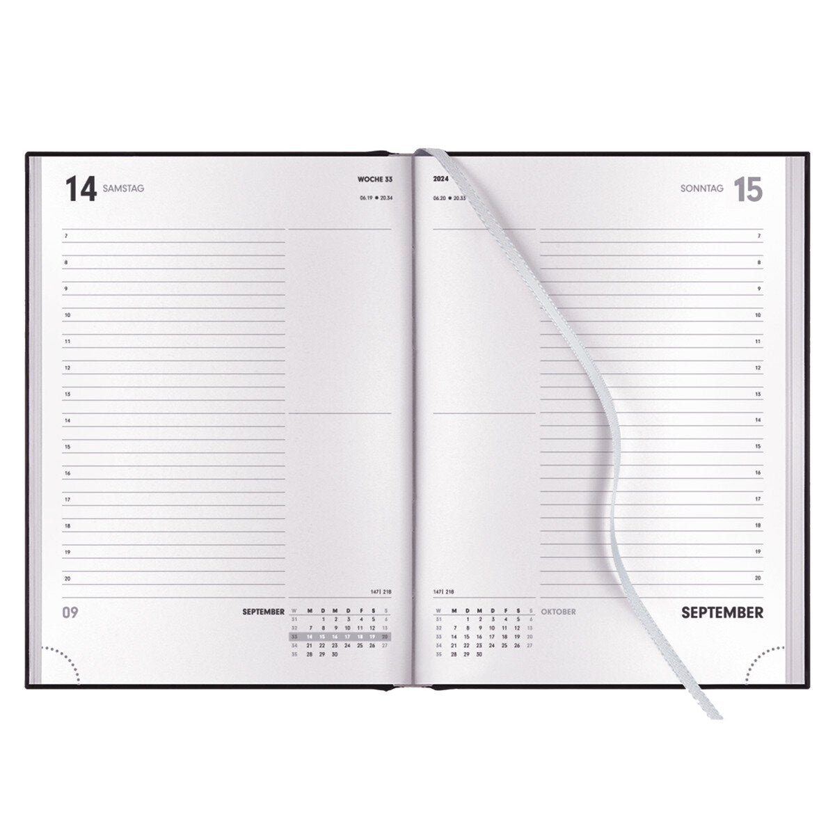 Idena Buchkalender 2024  A5 Premium braun FSC-Mix