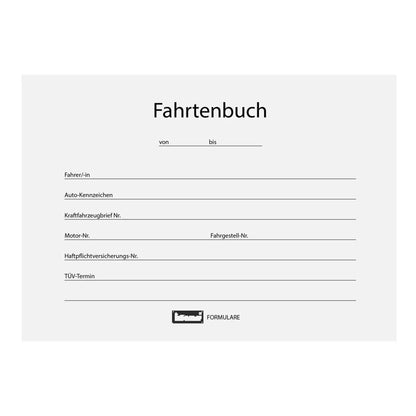 Idena Fahrtenbuch A6 quer, 40 Blatt