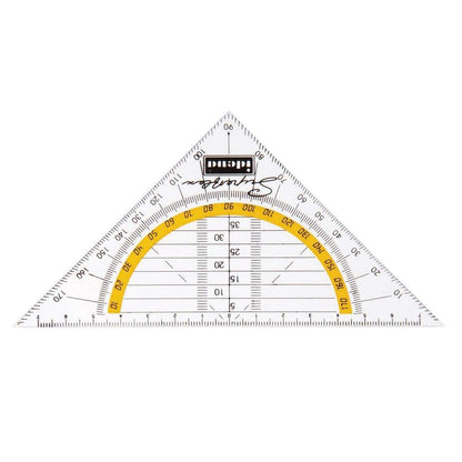 Idena Geometrie-Dreieck "Superflex", 14 cm, transparent