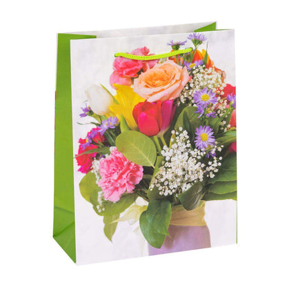 Idena Geschenkpapier, -tasche Flowers, 1 Stück, 5-fach sortiert