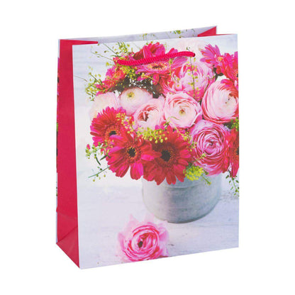 Idena Geschenkpapier, -tasche Flowers, 1 Stück, 5-fach sortiert