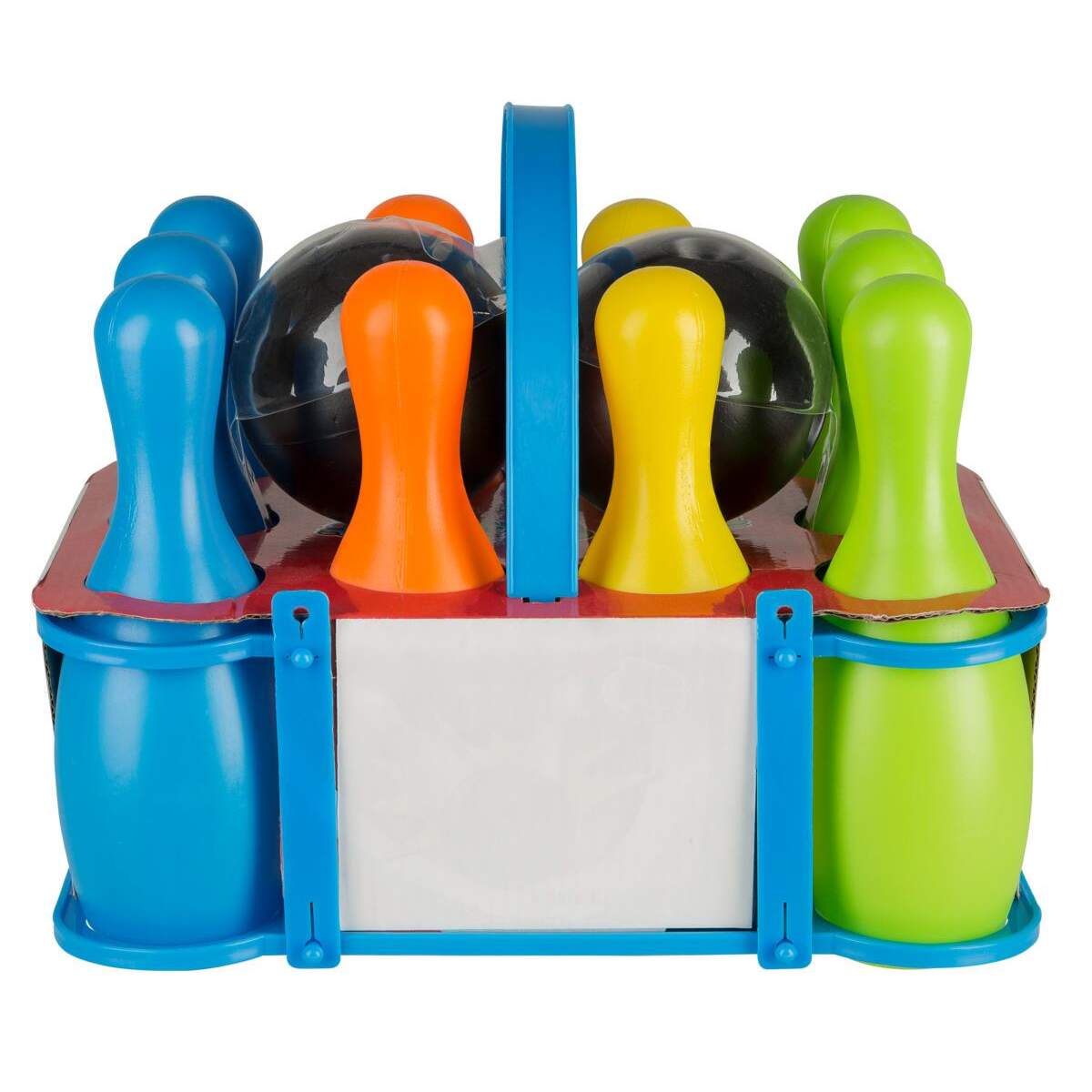 Idena Kegelspiel Set XXL 10 Kegel + 2 Kugeln