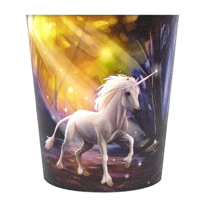 Idena 10842 Papierkorb aus PP, 9 Liter, Einhorn