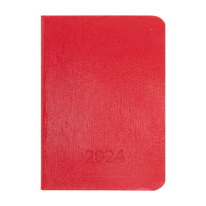 Idena Taschenkalender 2024 A7 rot FSC-Mix