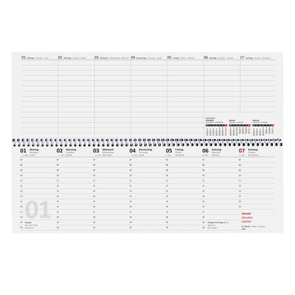 Idena Tischkalender 2024   1 Woche/2 Seiten FSC-Mix