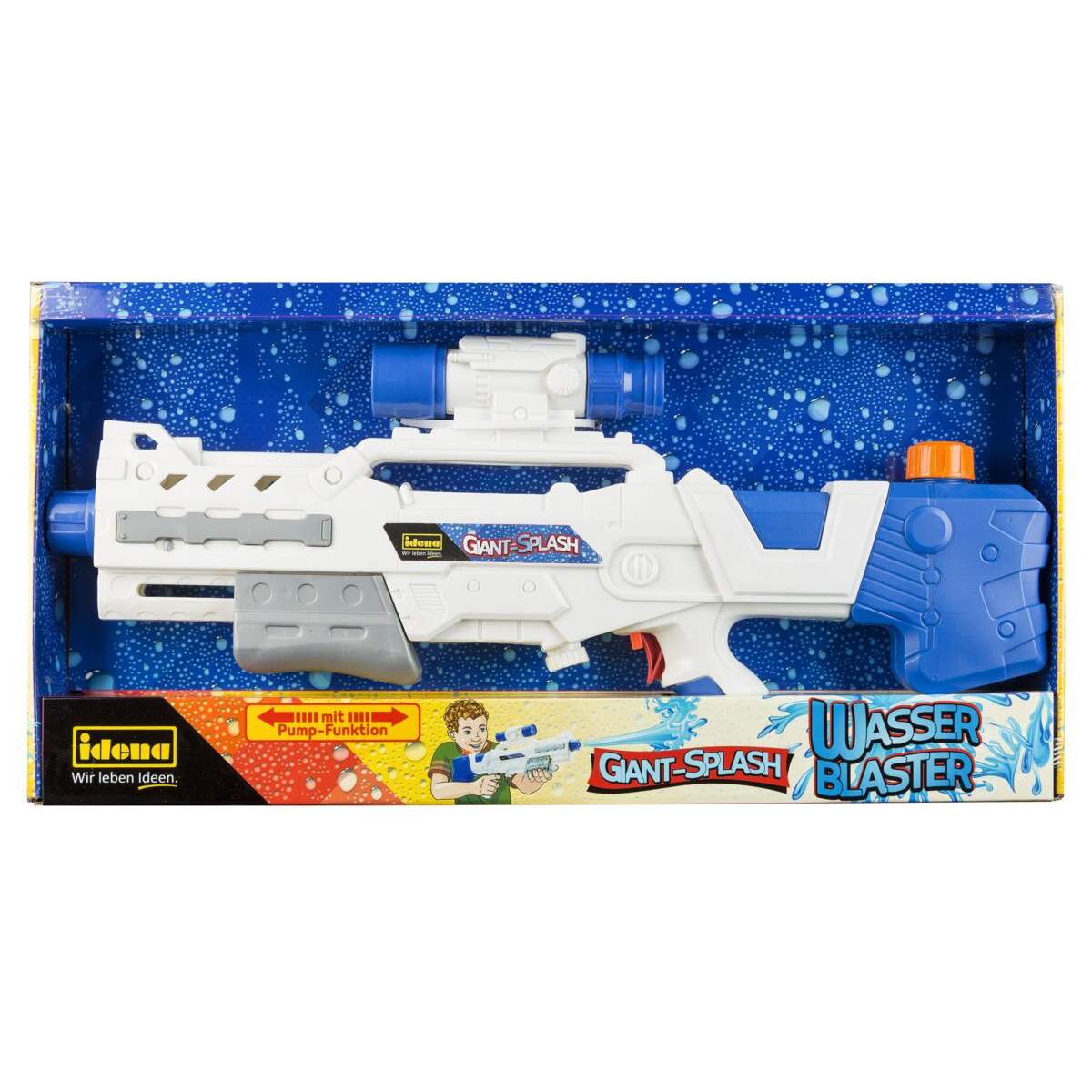 Idena Wasserblaster Giant Splash 51cm Blaster weiß/blau