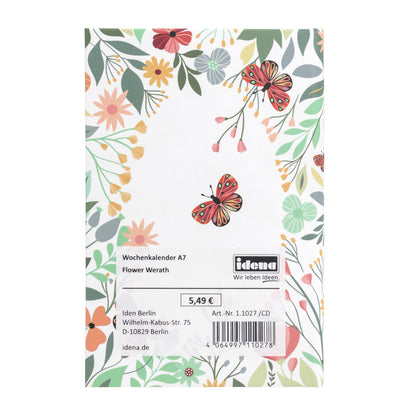 Idena Wochenkalender 2024   A7 Flower Wearth FSC-Mix