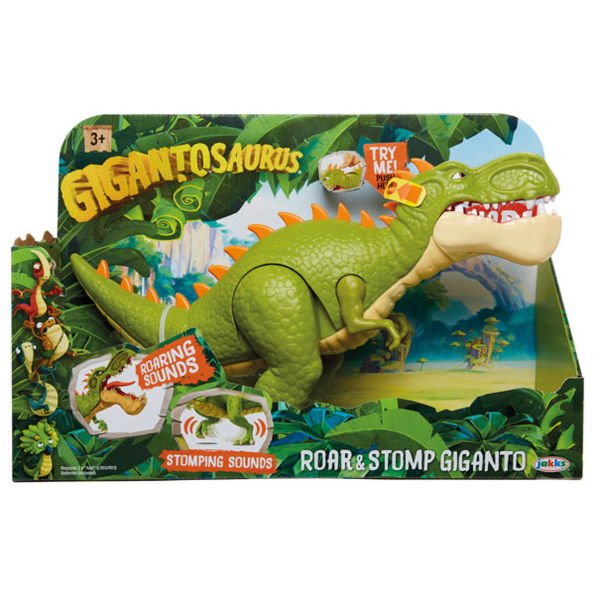 Jakks Pacific Gigantosaurus mit Funktion, 35 cm