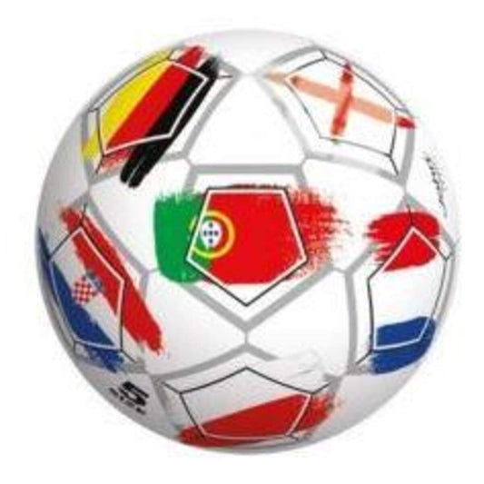 John Spielball mit Länderflaggen, 23 cm, 1 Stück, 2-fach sortiert