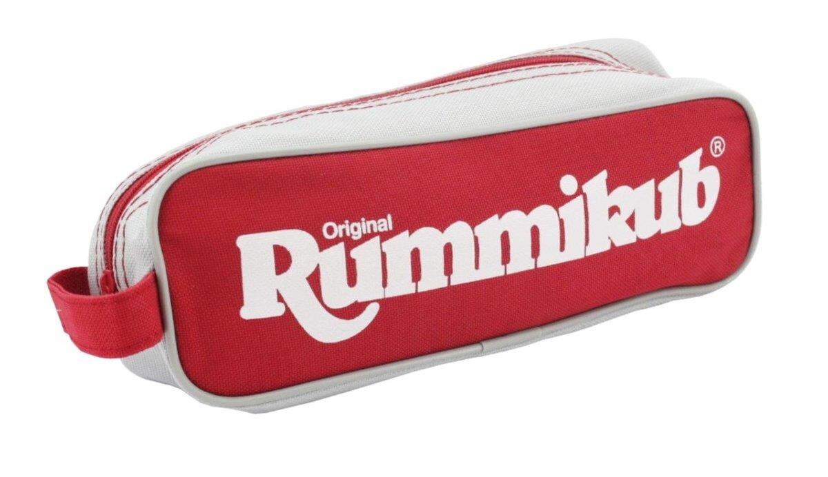 Jumbo Spiele Original Reise-Rummikub in Tasche, Legespiel